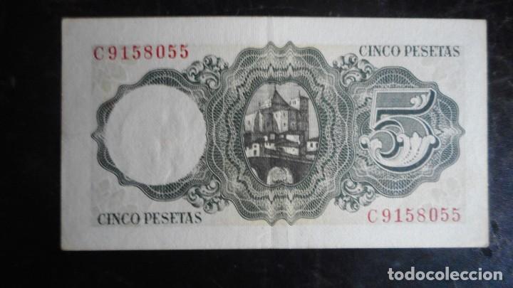 Billetes espa&ntilde;oles: 5 PESETAS 1951 EBC - Foto 2