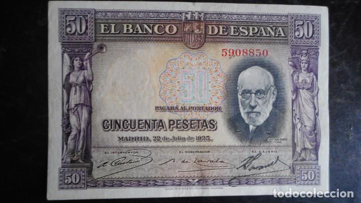 Billetes espa&ntilde;oles: 50 PESETAS 1935 EBC- - Foto 1