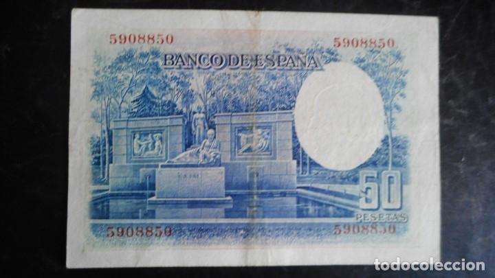 Billetes espa&ntilde;oles: 50 PESETAS 1935 EBC- - Foto 2