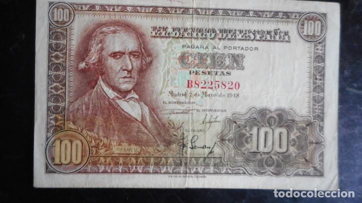 Billetes espa&ntilde;oles: 100 PESETAS 1948 MBC+ - Foto 1