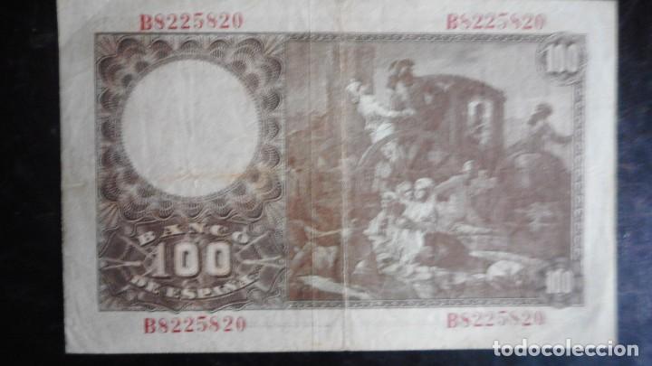 Billetes espa&ntilde;oles: 100 PESETAS 1948 MBC+ - Foto 2