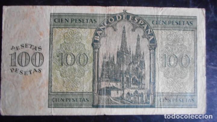 Billetes espa&ntilde;oles: 100 PESETAS 1936 MBC- - Foto 2
