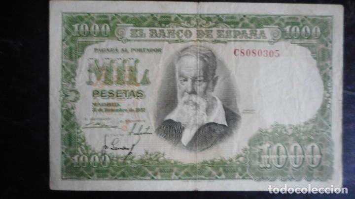 Billetes espa&ntilde;oles: 1000 PESETAS 1951 MBC - Foto 1