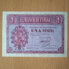Billetes españoles: BILLETE 1 PESETA BANCO DE ESPAÑA EN BURGOS 1937 ESTADO ESPAÑOL COEN CARTEVALORI DE MILÁN. Lote 243364320