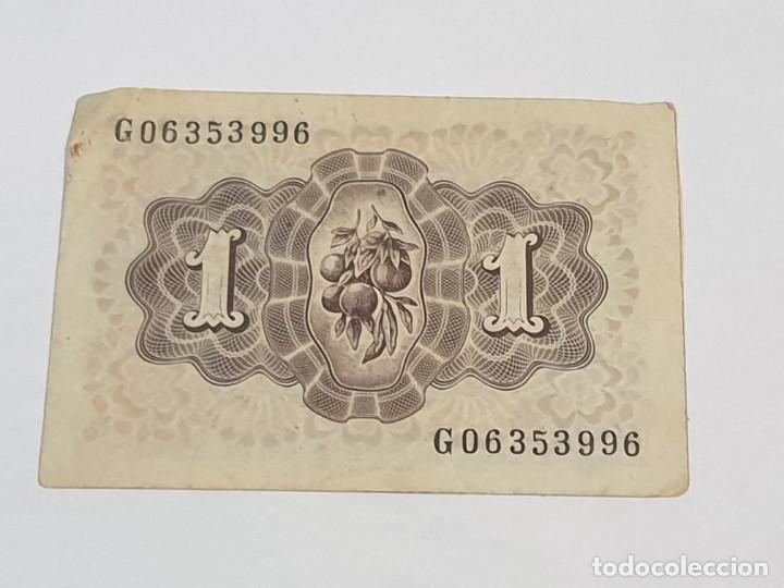Billetes espa&ntilde;oles: Billete 1 peseta 1948 - Foto 2