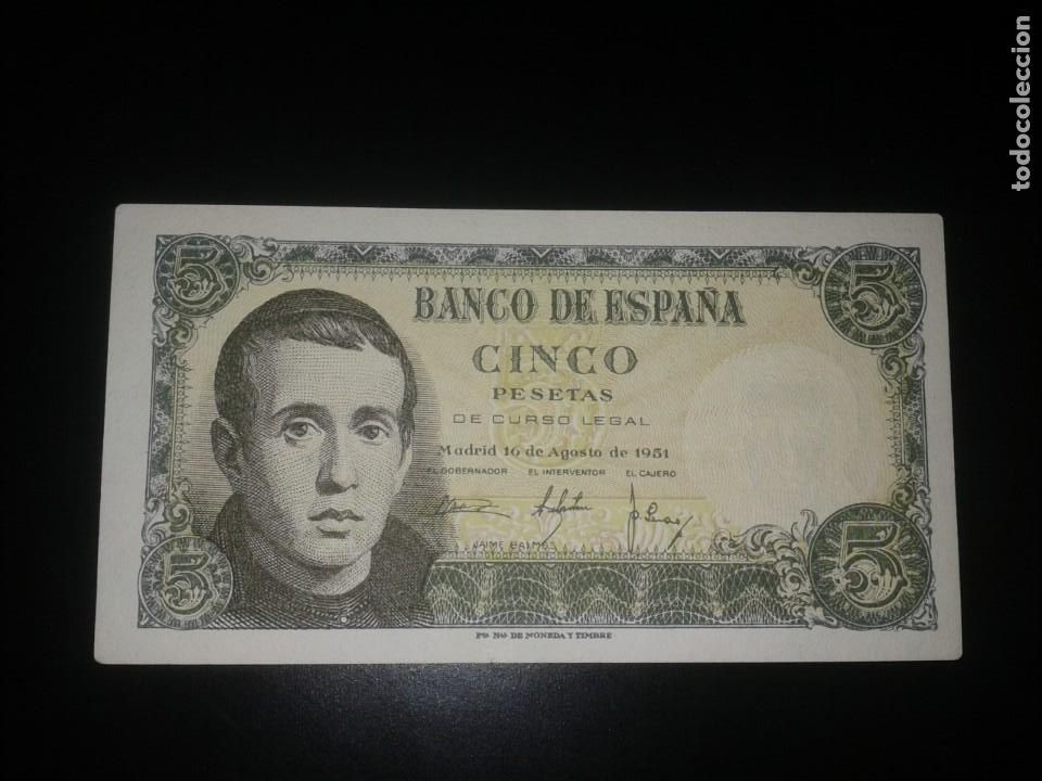 Billetes espa&ntilde;oles: 5 Pesetas 1951 SIN SERIE - Foto 1