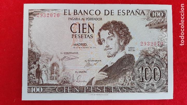 Billets espagnols: BILLETE 100 PESETAS 1965 OJO SIN SERIE EBC+ ORIGINAL T070