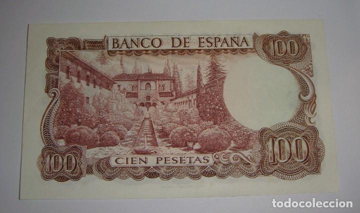 Billetes espa&ntilde;oles: 100 Pesetas. Falla. 1970. Serie 7M. Plancha. - Foto 2