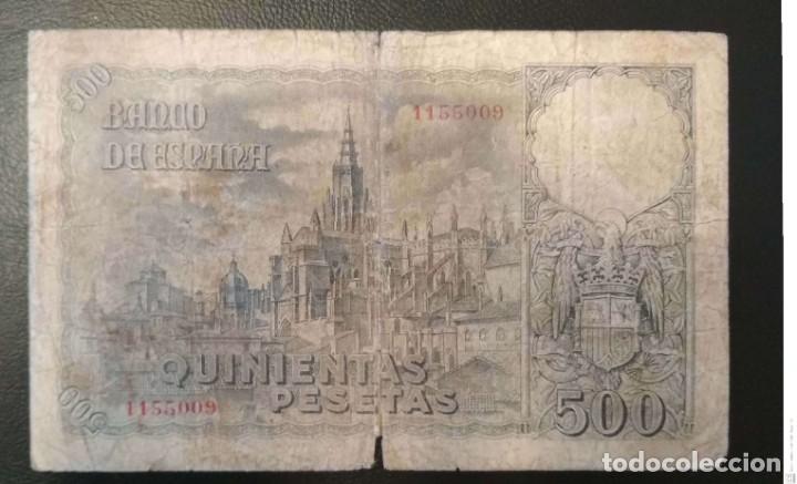 Billetes espa&ntilde;oles: 500 pesetas 1940 - Foto 2