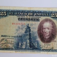 Billetes españoles: BILLETE DE ESPAÑA 25 PTS 1928 SERIE C