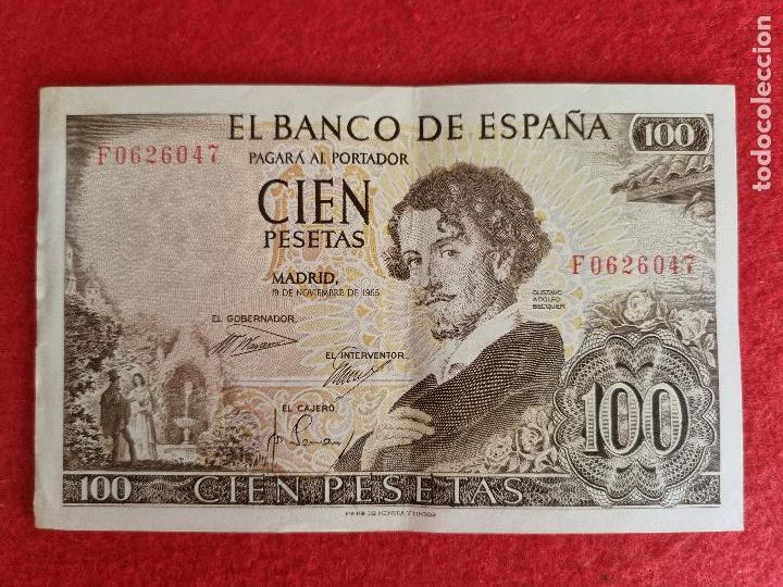 Spanish Banknotes: BILLETE 100 PESETAS 1965 EBC SERIE F ORIGINAL T047