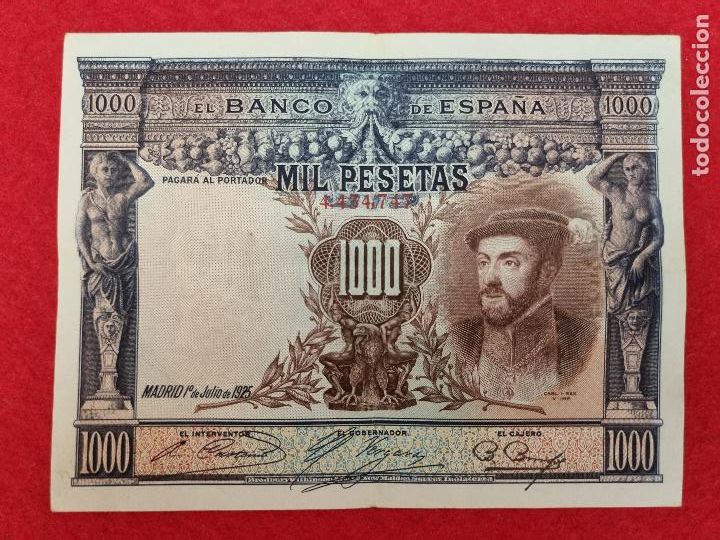 Billets espagnols: BILLETE 1000 PESETAS 1925 MBC+ SIN SERIE ORIGINAL T747