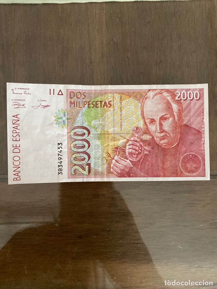 Billetes espa&ntilde;oles: Billete 2000pts 24 de Abril de 1992 - Foto 1