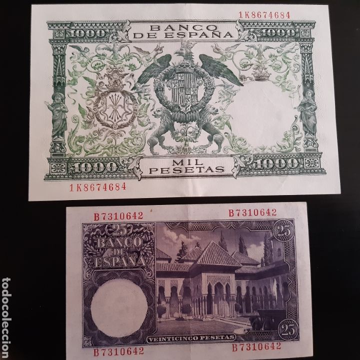 Billetes espa&ntilde;oles: 12 BILLETES ESTADO ESPA&Ntilde;OL - Foto 5