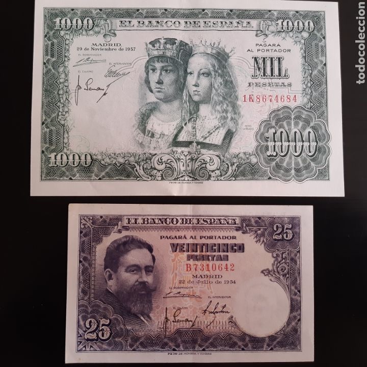 Billetes espa&ntilde;oles: 12 BILLETES ESTADO ESPA&Ntilde;OL - Foto 7