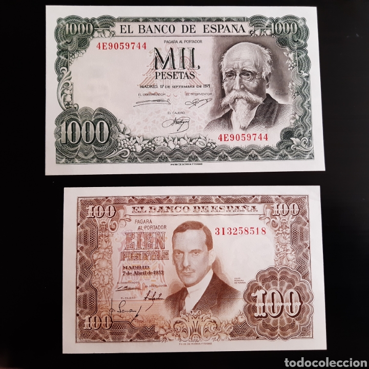 Billetes espa&ntilde;oles: 12 BILLETES ESTADO ESPA&Ntilde;OL - Foto 8