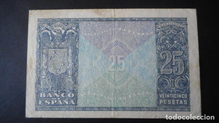 Billetes espa&ntilde;oles: 25 PESETAS 1940 MBC+ - Foto 2