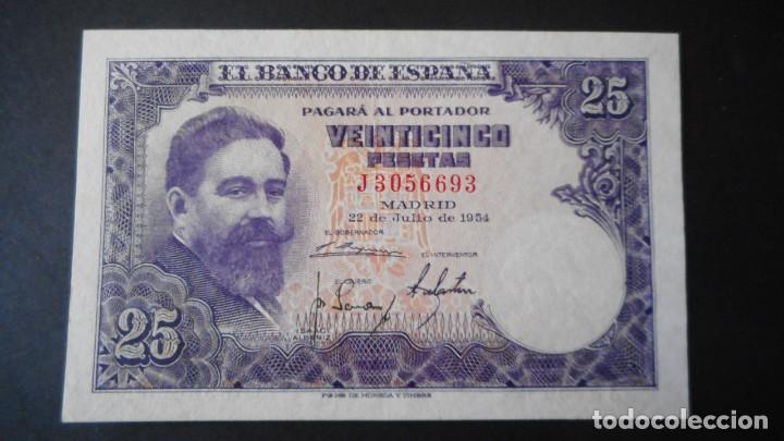 Billetes espa&ntilde;oles: 25 PESETAS 1954 SC- - Foto 1