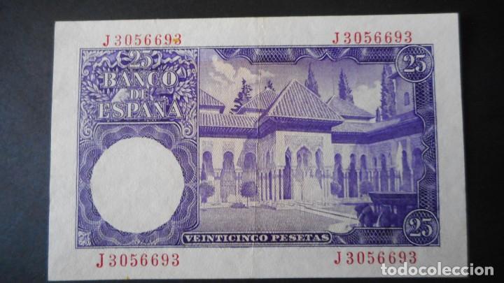 Billetes espa&ntilde;oles: 25 PESETAS 1954 SC- - Foto 2