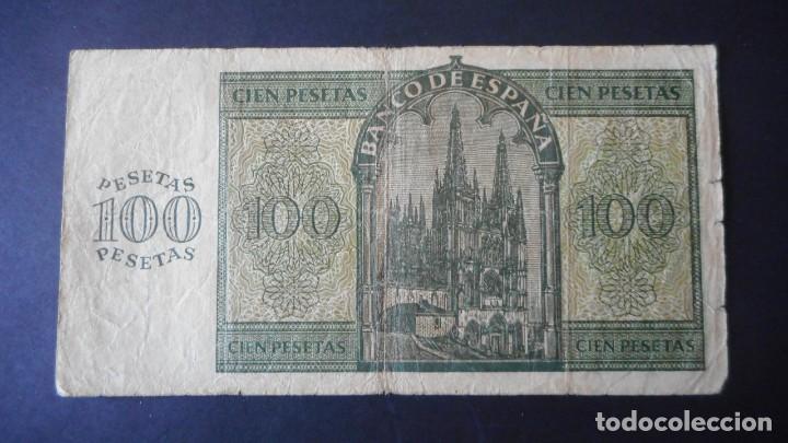 Billetes espa&ntilde;oles: 100 PESETAS 1936 MBC- - Foto 2