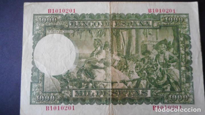 Billetes espa&ntilde;oles: 1000 PESETAS 1951 MBC - Foto 2
