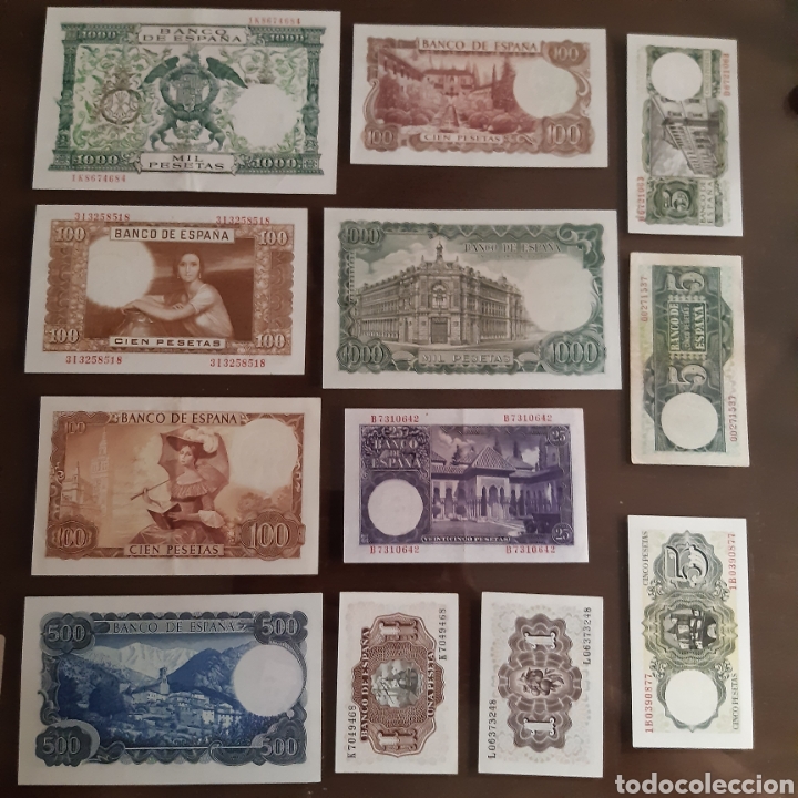 Billetes espa&ntilde;oles: 12 BILLETES ESTADO ESPA&Ntilde;OL - Foto 2