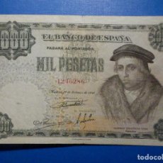 Billetes españoles: BILLETE 1000 PTS 1946 19 FEBRERO ESTADO ESPAÑOL VIVES PESETAS NUMISBAZAR. Lote 34263644