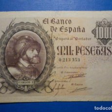 Billetes españoles: BILLETE 1000 PTS 1940 21 OCTUBRE ESTADO ESPAÑOL CARLOS I PESETAS NUMISBAZAR. Lote 34262854