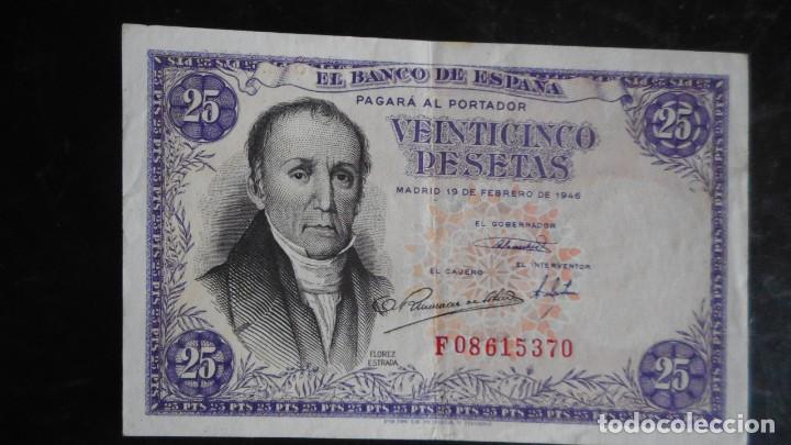 Billetes espa&ntilde;oles: 25 PESETAS 1946 EBC - Foto 1