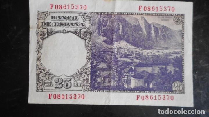 Billetes espa&ntilde;oles: 25 PESETAS 1946 EBC - Foto 2