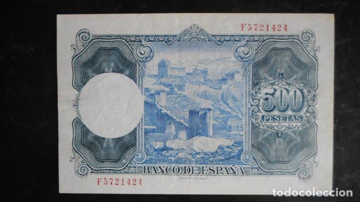 Billetes espa&ntilde;oles: 500 PESETAS 1954 EBC+ - Foto 2