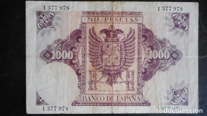 Billetes espa&ntilde;oles: 1000 PESETAS 1940 MBC - Foto 2