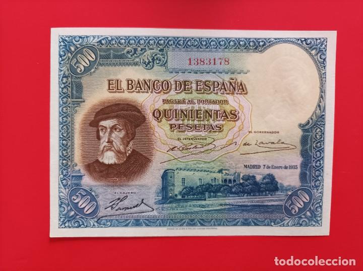Billetes espa&ntilde;oles: 500 pesetas 1935 sin circular- - Foto 1