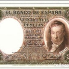 Billetes españoles: 25 PESETAS 1931 VICENTE LOPEZ S/C-