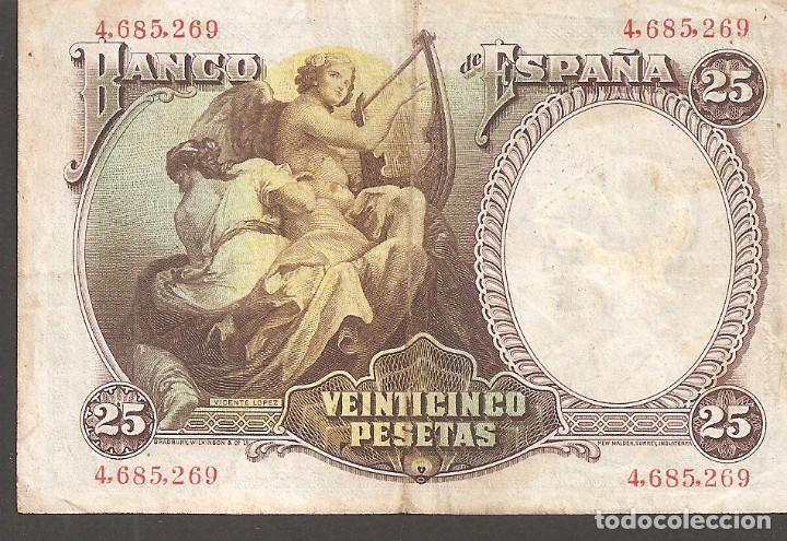 Billetes espa&ntilde;oles: ESPA&Ntilde;A 25 PESETAS 1931 - Foto 2