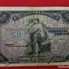 Billetes españoles: BILLETE DE 50 PESETAS 1906 MBC SERIE C ORIGINAL T330