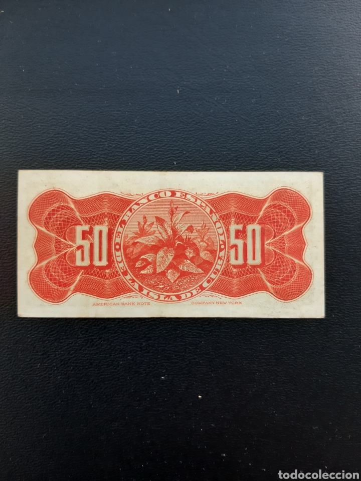 Billetes espa&ntilde;oles: 50 centavos Cuba Espa&ntilde;ola - Foto 2