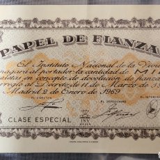 Billetes españoles: BILLETE DE ESPAÑA PAPEL DE FIANZA 1949 1000 PESETA