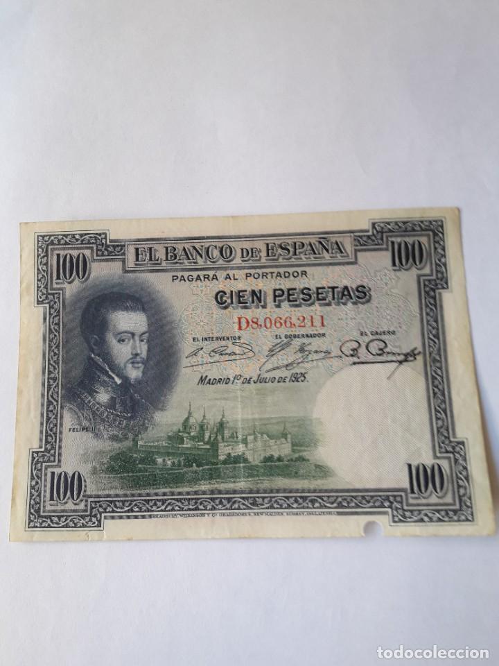 Billetes espa&ntilde;oles: ESPA&Ntilde;A BILLETE DE 100 PESETAS DE 1925 - Foto 1