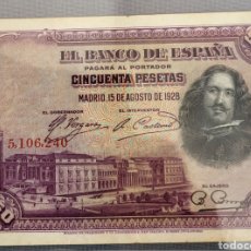 Billetes españoles: BILLETE DE ESPAÑA 1928 50 PESETAS SIN SERIE