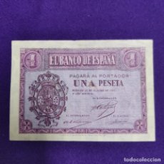 Billetes españoles: BILLETE DE 1 PESETA. 1937. ESPAÑA. ORIGINAL. RARO ASI. EXCELENTE.
