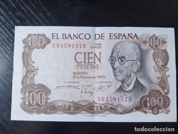 Billetes espa&ntilde;oles: billete 100 pesetas Manuel de Falla - Foto 1
