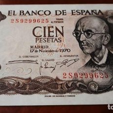 Billetes españoles: BILLETE 100 PTAS - 1970 - MANUEL DE FALLA. Lote 300929378