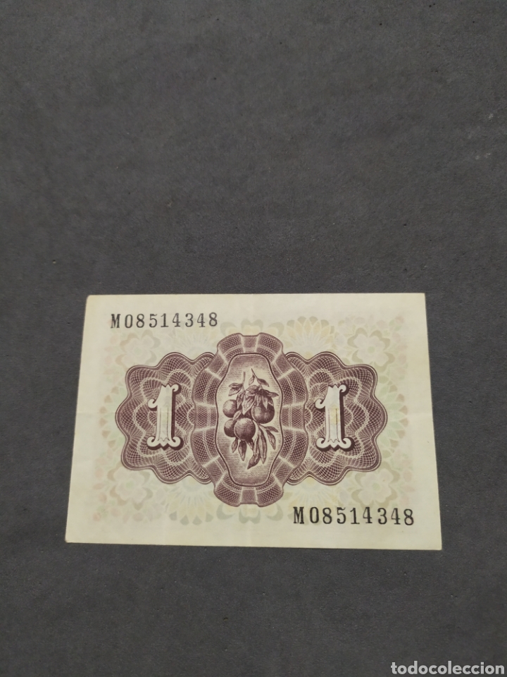 Billetes españoles: Billete de 1 peseta de 1948 - Foto 2 - 304526373