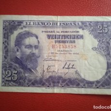 Billetes españoles: BILLETE 25 PTAS AÑO 1954.. Lote 304627668