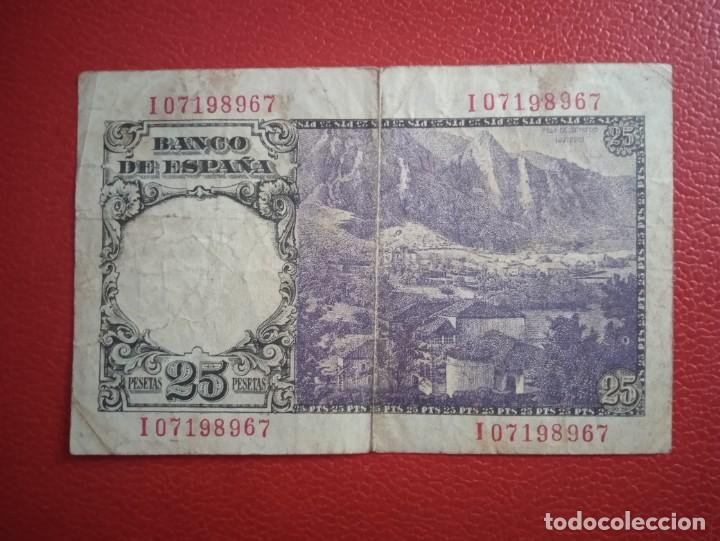 Billetes espa&ntilde;oles: BILLETE 25 PTAS A&Ntilde;O 1946. - Foto 2