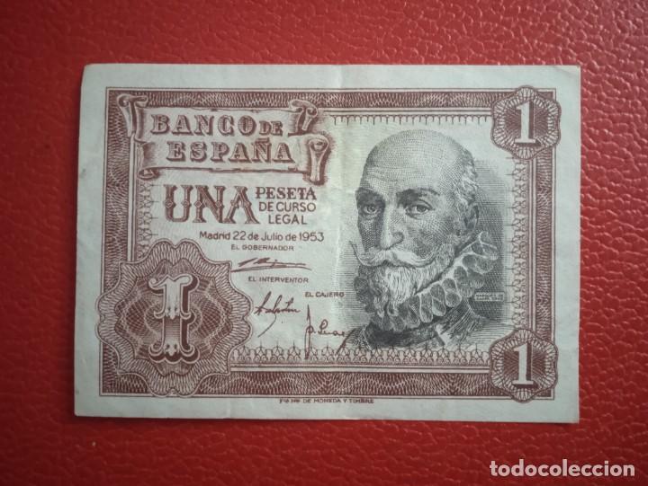 Billetes espa&ntilde;oles: BILLETE 1 PTAS A&Ntilde;O 1953. - Foto 1