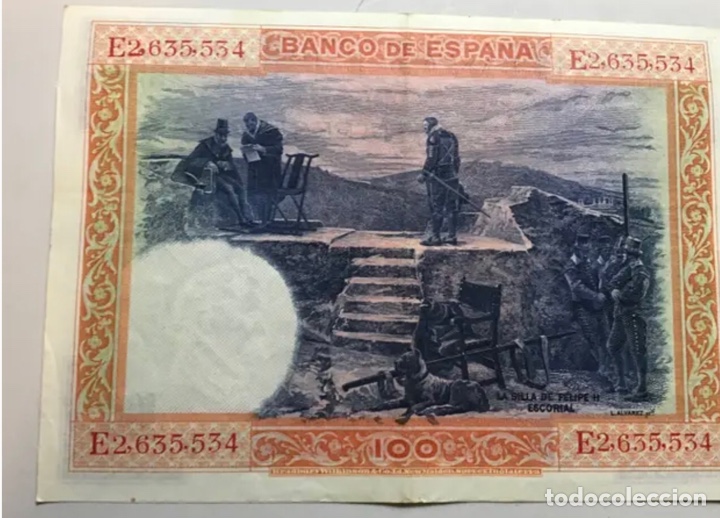 Billetes espa&ntilde;oles: BILLETE 100 Pesetas. A&Ntilde;O 1925 - Foto 2