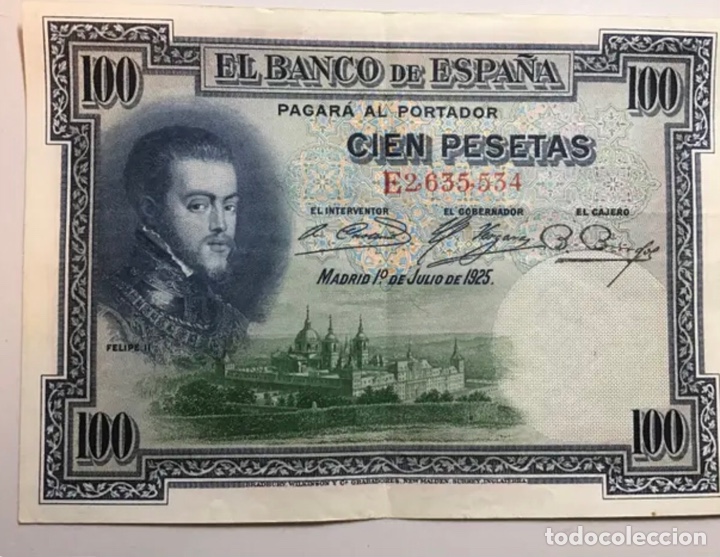 Billetes espa&ntilde;oles: BILLETE 100 Pesetas. A&Ntilde;O 1925 - Foto 1