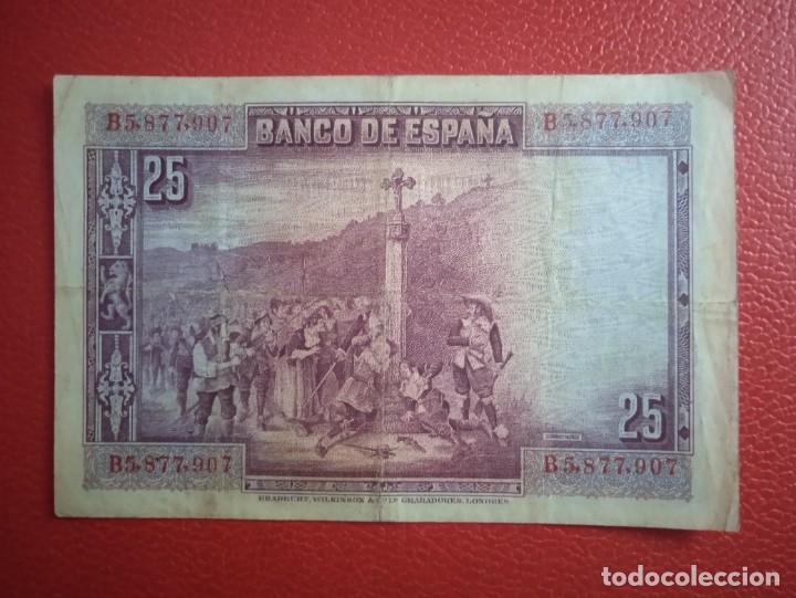 Billetes espa&ntilde;oles: BILLETE 25 PTAS A&Ntilde;O 1928. - Foto 2